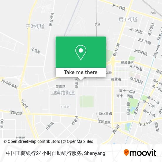 中国工商银行24小时自助银行服务 map