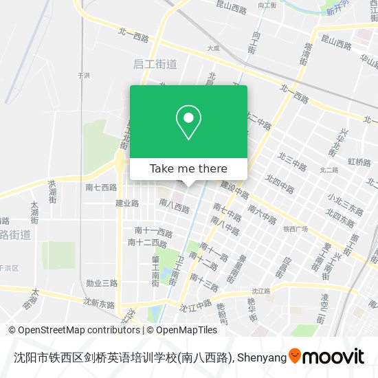沈阳市铁西区剑桥英语培训学校(南八西路) map