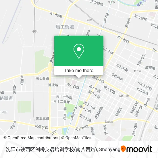 沈阳市铁西区剑桥英语培训学校(南八西路) map
