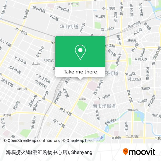 海底捞火锅(潮汇购物中心店) map