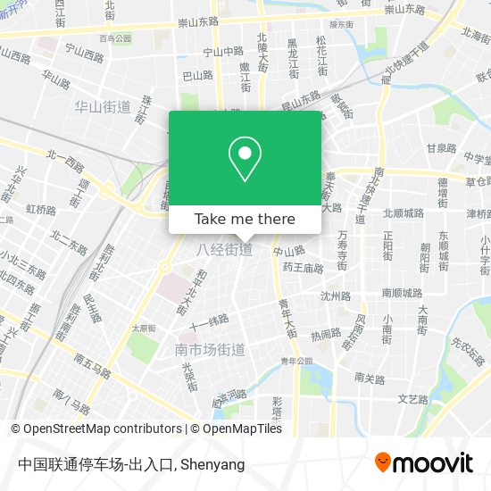 中国联通停车场-出入口 map