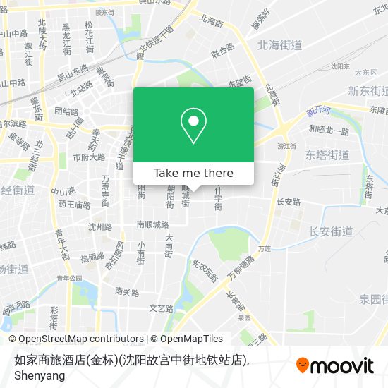 如家商旅酒店(金标)(沈阳故宫中街地铁站店) map