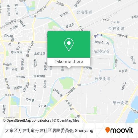 大东区万泉街道舟泉社区居民委员会 map