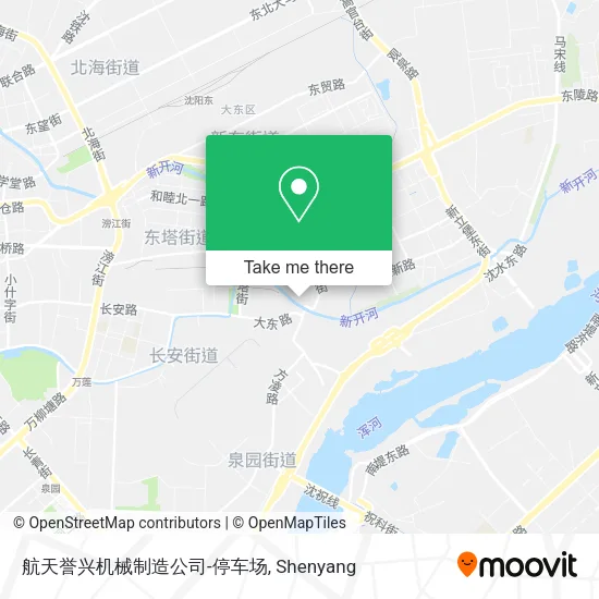 航天誉兴机械制造公司-停车场 map