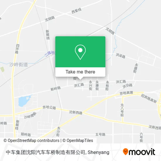 中车集团沈阳汽车车桥制造有限公司 map