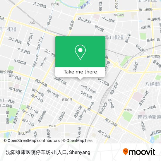 沈阳维康医院停车场-出入口 map