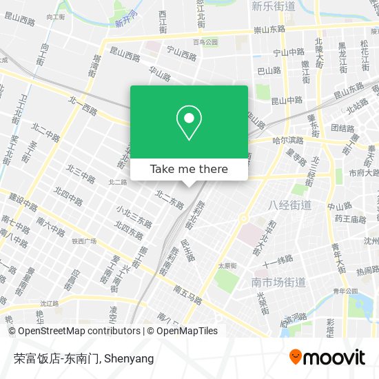 荣富饭店-东南门 map