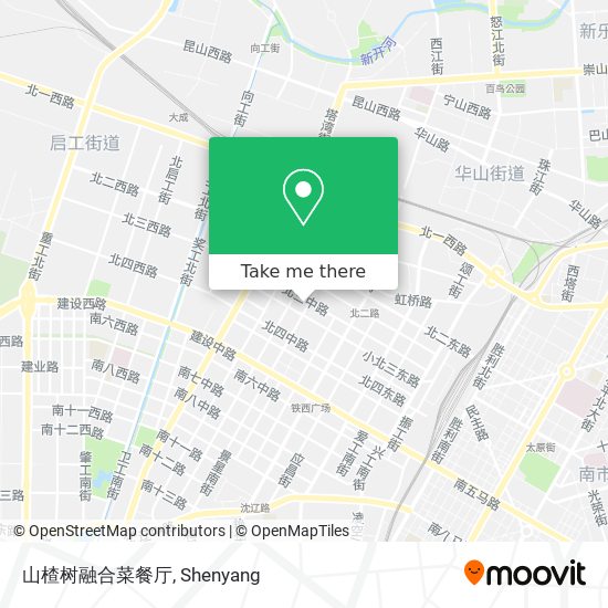 山楂树融合菜餐厅 map