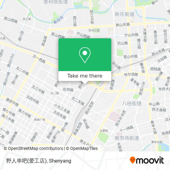 野人串吧(爱工店) map