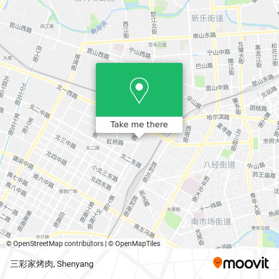 三彩家烤肉 map