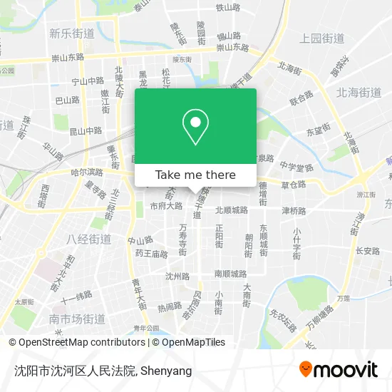 沈阳市沈河区人民法院 map