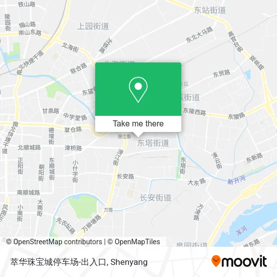 萃华珠宝城停车场-出入口 map