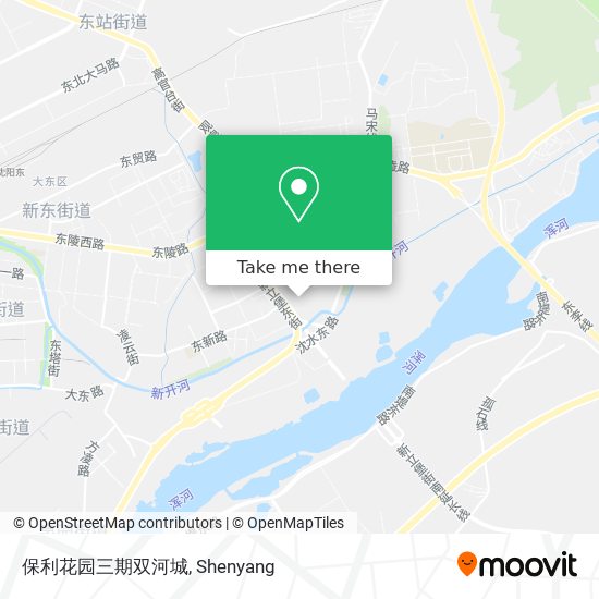 保利花园三期双河城 map