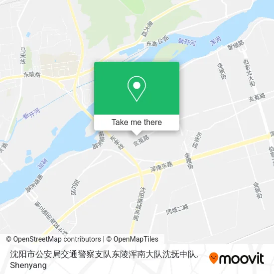 沈阳市公安局交通警察支队东陵浑南大队沈抚中队 map