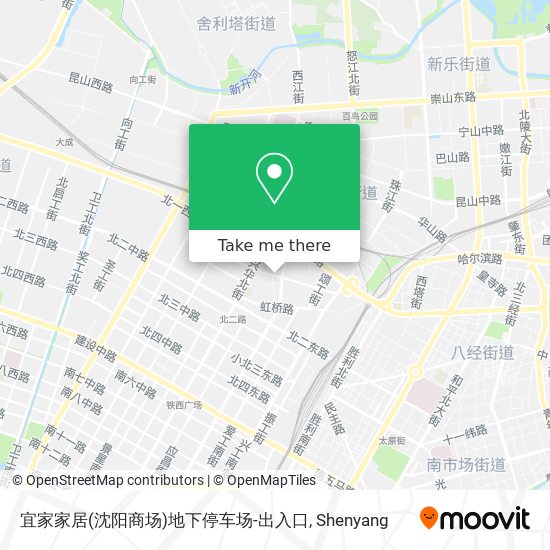 宜家家居(沈阳商场)地下停车场-出入口 map