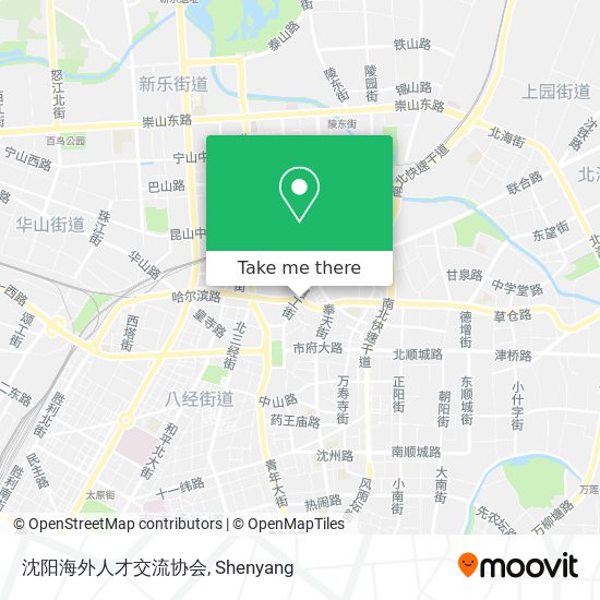 沈阳海外人才交流协会 map