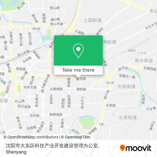 沈阳市大东区科技产业开发建设管理办公室 map