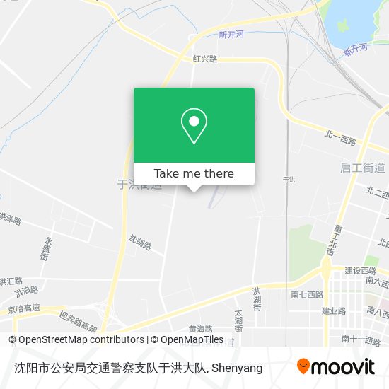 沈阳市公安局交通警察支队于洪大队 map