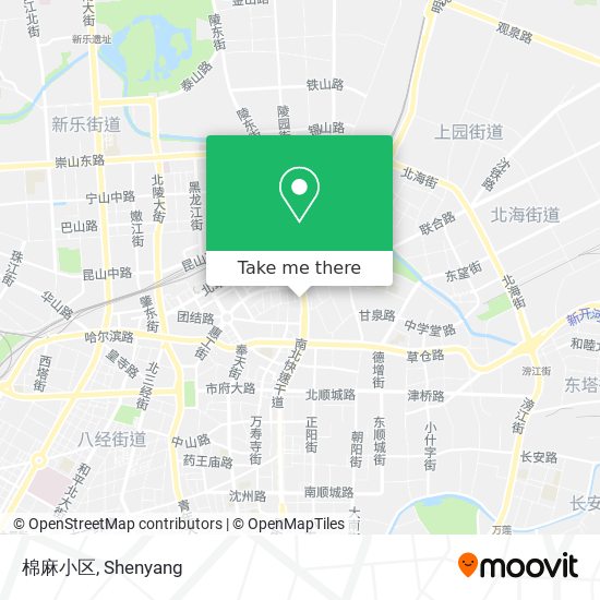 棉麻小区 map
