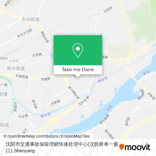 沈阳市交通事故保险理赔快速处理中心(沈抚桥单一窗口) map