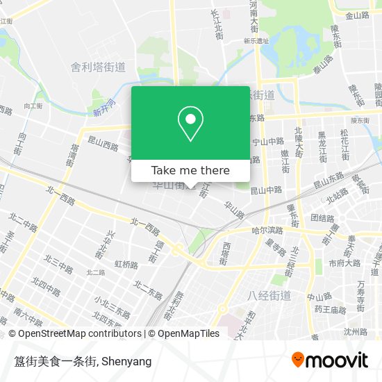 簋街美食一条街 map