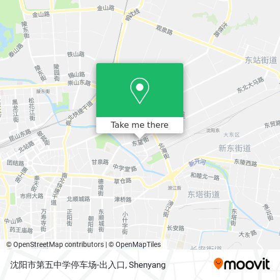 沈阳市第五中学停车场-出入口 map