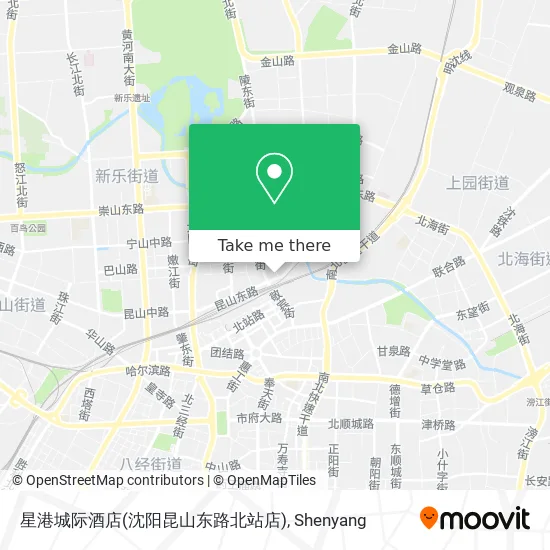 星港城际酒店(沈阳昆山东路北站店) map