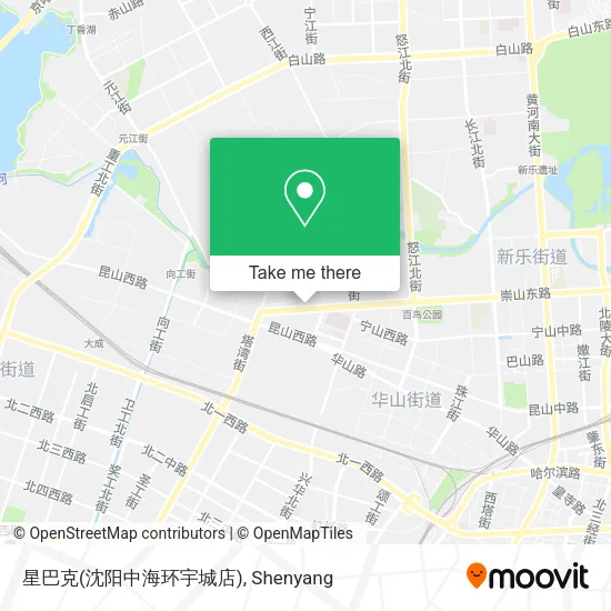 星巴克(沈阳中海环宇城店) map