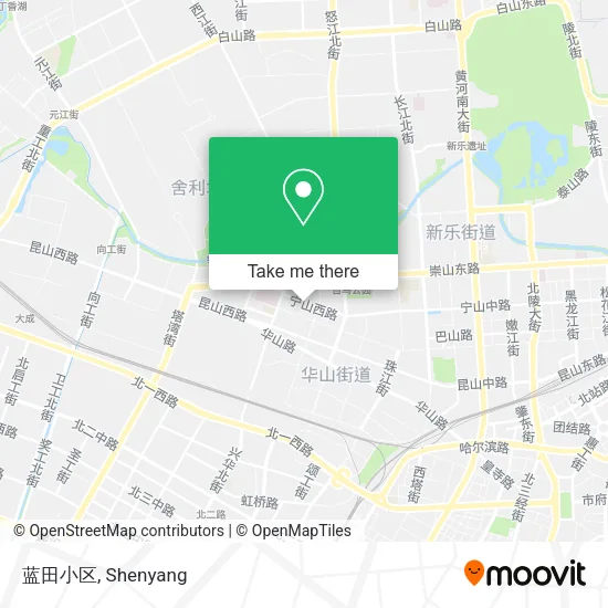 蓝田小区 map