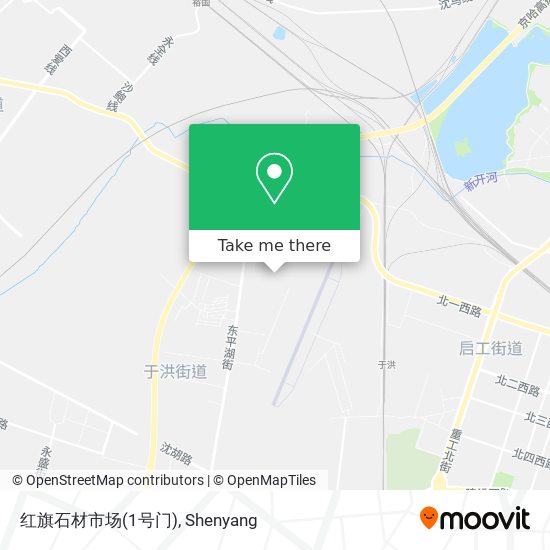 红旗石材市场(1号门) map
