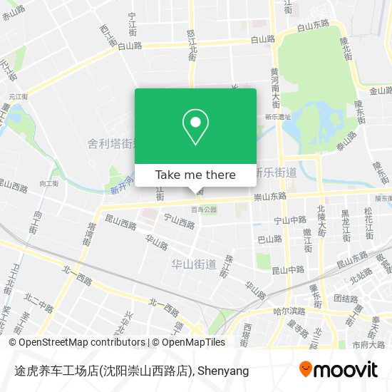 途虎养车工场店(沈阳崇山西路店) map