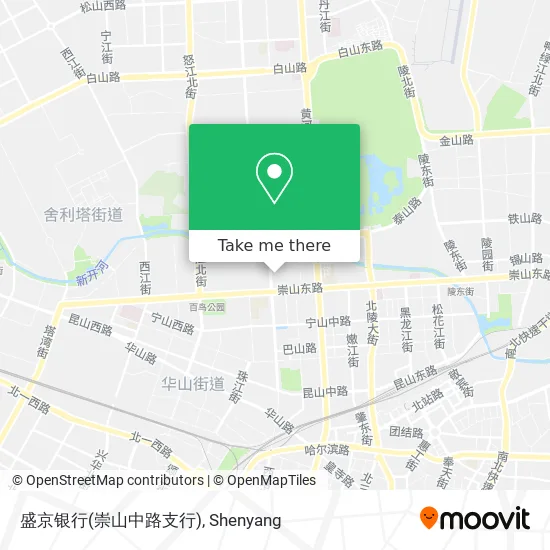 盛京银行(崇山中路支行) map
