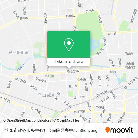 沈阳市政务服务中心社会保险经办中心 map