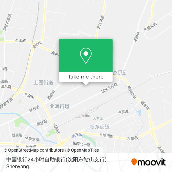 中国银行24小时自助银行(沈阳东站街支行) map
