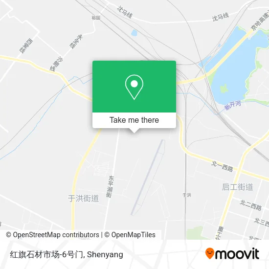 红旗石材市场-6号门 map