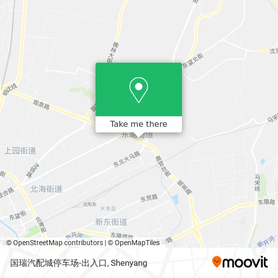 国瑞汽配城停车场-出入口 map