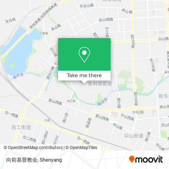 向前基督教会 map