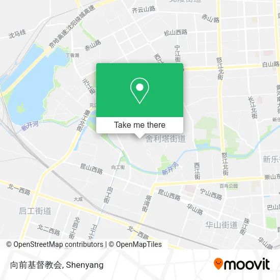 向前基督教会 map