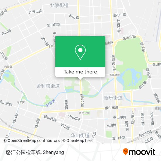 怒江公园检车线 map