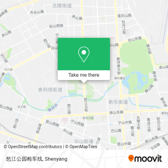 怒江公园检车线 map