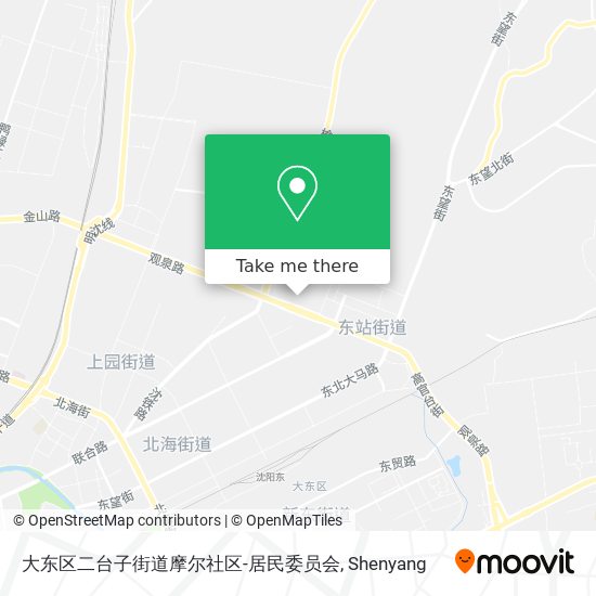 大东区二台子街道摩尔社区-居民委员会 map
