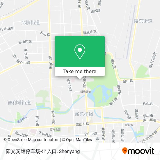 阳光宾馆停车场-出入口 map