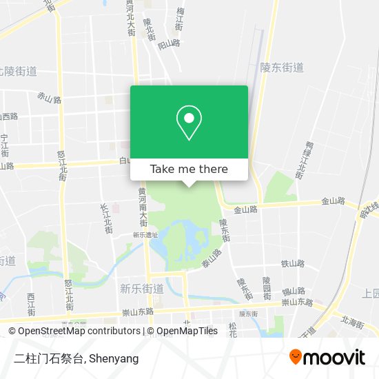二柱门石祭台 map