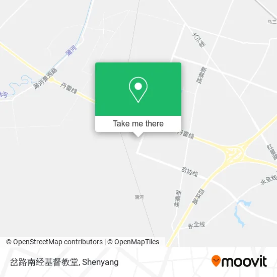 岔路南经基督教堂 map