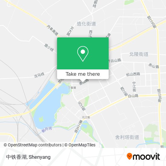 中铁香湖 map