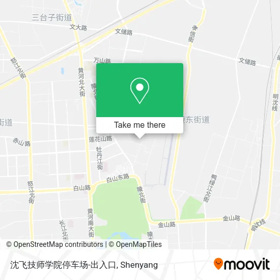 沈飞技师学院停车场-出入口 map