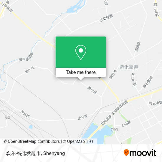欢乐福批发超市 map