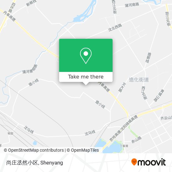 尚庄丞然小区 map