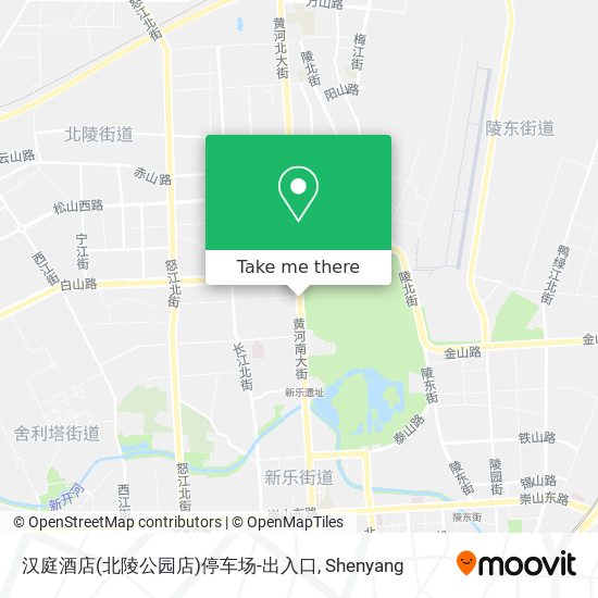 汉庭酒店(北陵公园店)停车场-出入口 map