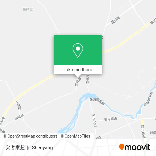 兴客家超市 map